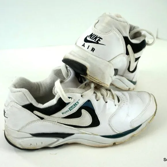 Nike Shoes Vintage 9s Nike Air Run Walk Mens Us 85 White Black